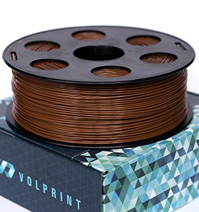 PLA пластик Шоколадный VolPrint для 3D-принтера - 2.85 мм